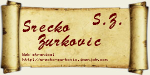 Srećko Zurković vizit kartica